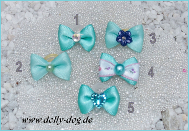 Kleine Hundhaareschleife  "Mint"